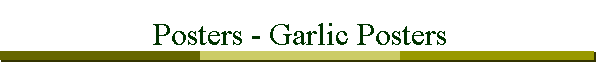Posters - Garlic Posters